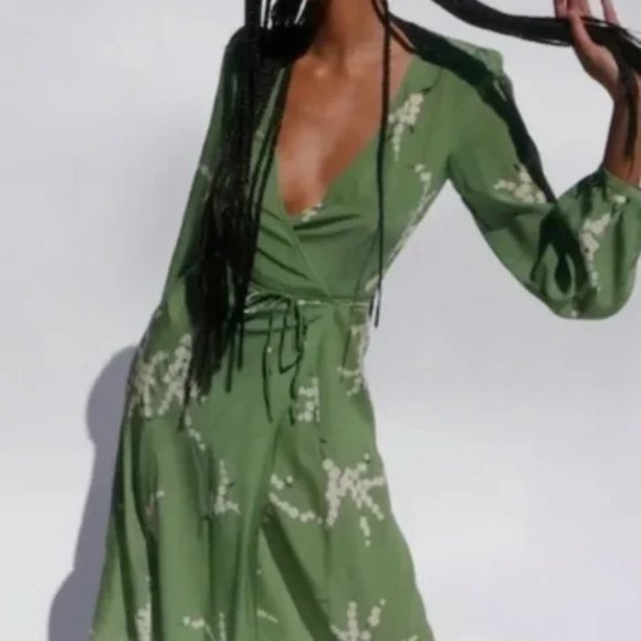 Anthropologie ,Par Violette “The Kate” wrap dress in Summer Loving, XXS - Picture 1 of 9